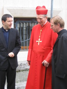 Con il Cardinale alla fine del Conclave per l'elezione di Benedetto XVI