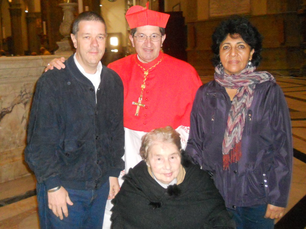 Santina incontra il Card. Giuseppe Betori, Arcivescovo di Firenze, il 1°aprile 2012