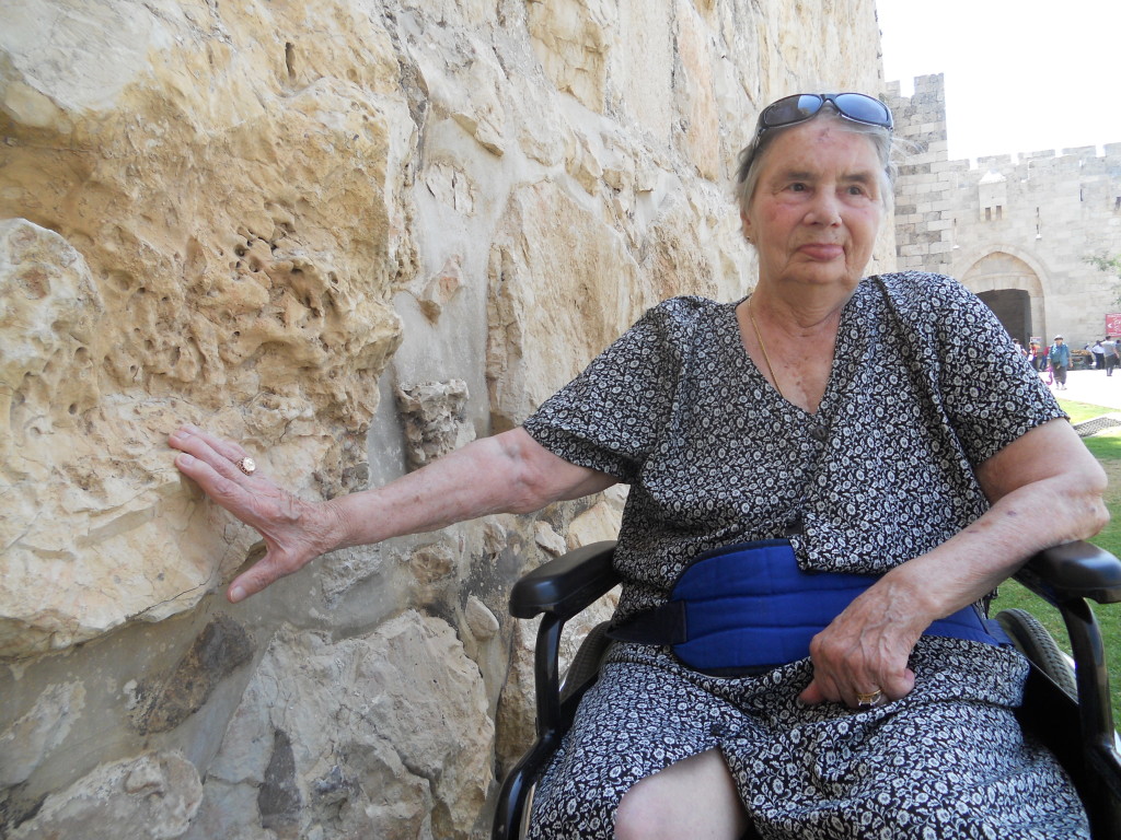 Santina alle antiche mura di Gerusalemme