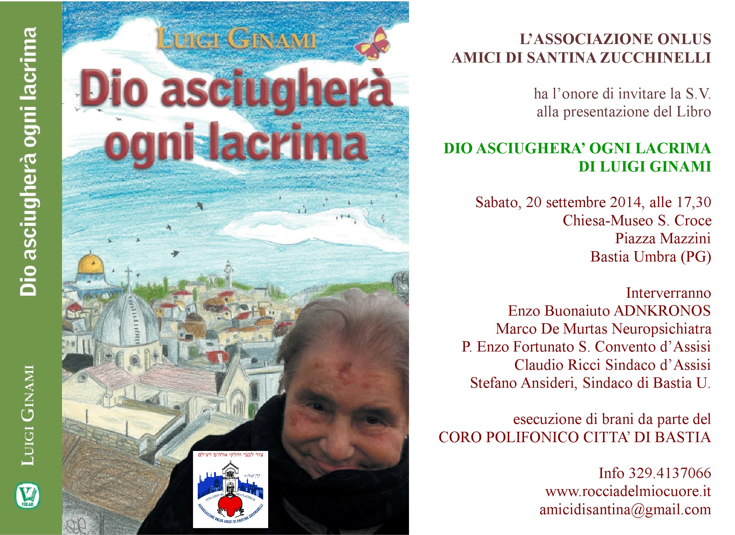 Presentazione del Libro: Dio asciugherà ogni lacrima, Bastia Umbra, 20 settembre 2014